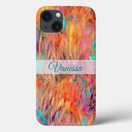 Bela Jewel Tones Nome de Padrão Sem Olhos Case-M