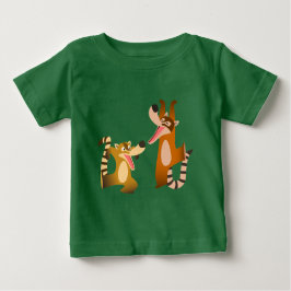 Bela Joyful Cartoon Coatimundis Baby T-Shirt