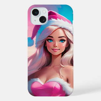 Bela Menina de Natal Rosa 01