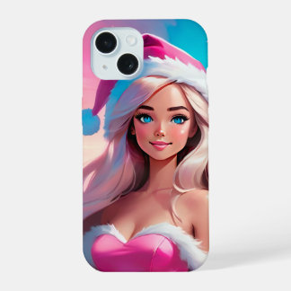 Bela Menina de Natal Rosa 01