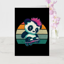 Bela Panda Bela com Mohawk | Skater Panda