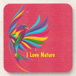 Bela porta copos de plástico com Duro de pássaro m