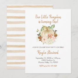 Bela Pumpkin de Aniversário é Um Convite