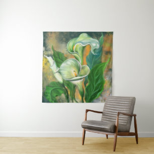 Bela Tapeçaria de Pintura de Flor de Lírio-Calla