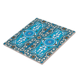 💙 🤎 bela turquesa - Azulejos castanhos, 8,
