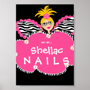 Bela Unhas Salão Fada Fada Fada Fregada, Poster ro