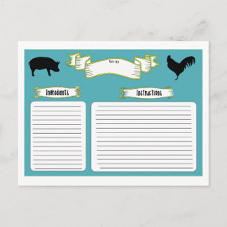 Bela Vintage Style - Cartões de Receita