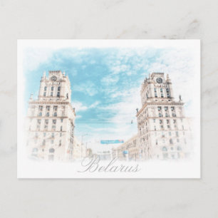 Belarus Minsk Cidade Arquitetura Cartão Postal