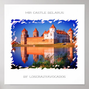 Belarus Mir Castle Architecture Nature Poster