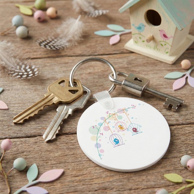 Belas Aves Em Gaiolas, Chaveiro (Criador carregado)