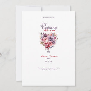 belas flores, convites para casamento