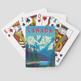Belas Montanhas Canadenses Cartas de Baralho