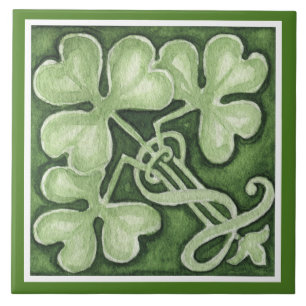 Belas Trevo Verde Irlandês Clover Celta