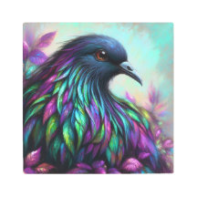 Beleza Aviária Iridescente: Esplendor de Pastel Fe