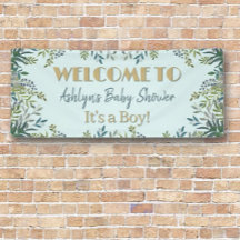 Beleza Botânica! Banner Personalizado para Chá de