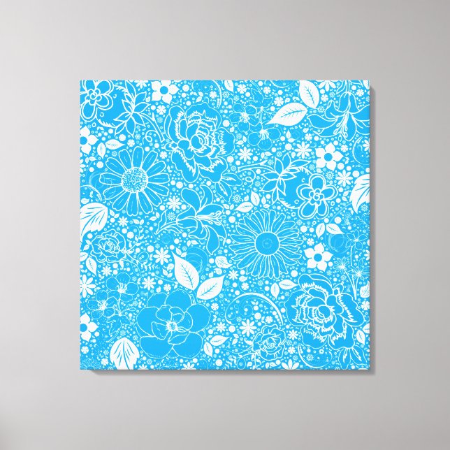 Beleza Botânica Canvas Azul Claro (Frente)