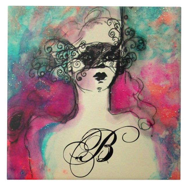 Beleza com Máscara Monograma (Frente)