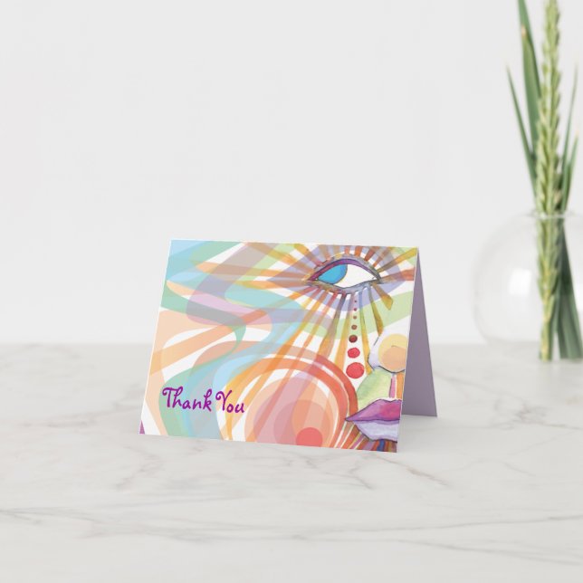 Beleza dentro do Cartões de agradecimentos de Bat  (Frente)