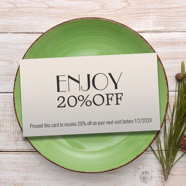 Beleza do cupom branco de Cinzas Elegante moderna (Criador carregado)