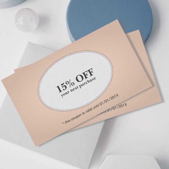 Beleza do cupom simples Elegante Rosa branco com d (Criador carregado)