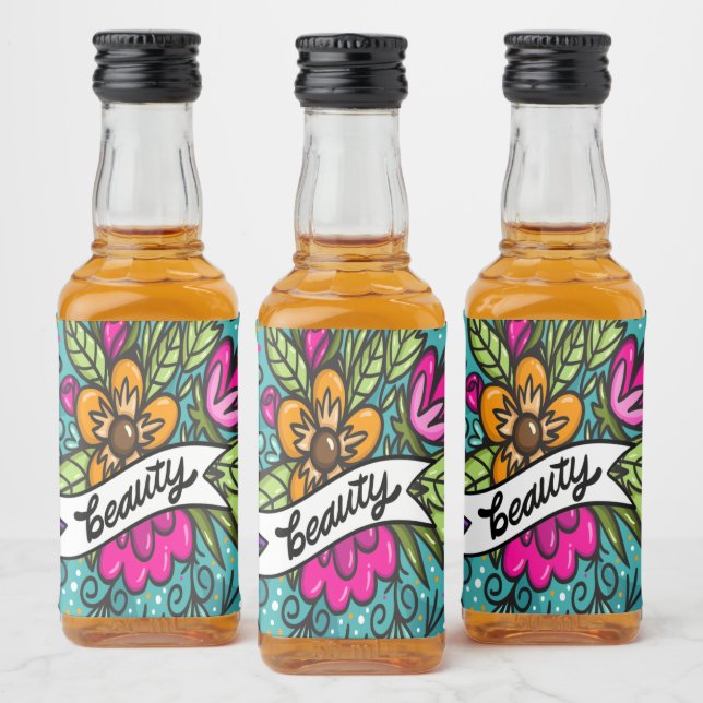 Beleza do travesseiro decorativo com flores (Garrafas)