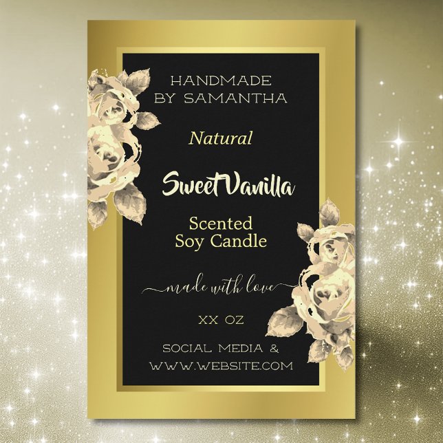 Beleza e beleza dos rótulos de produto Dourado pre (Criador carregado)