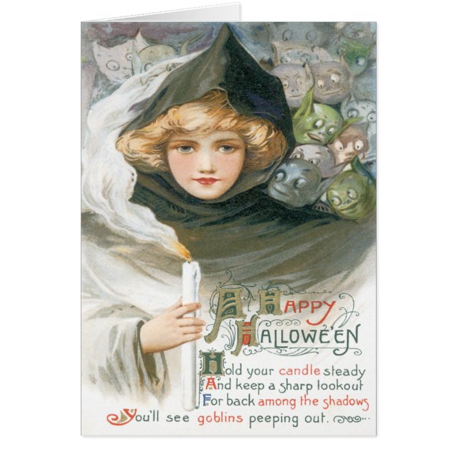 Beleza E Cartão Vintage De Goblins (Frente)