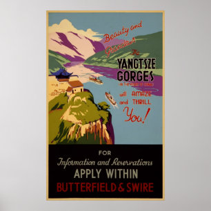 Beleza e grandiosidade - o Yangtze gorges o poster