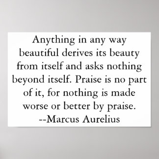 Beleza e Poster de Elogio