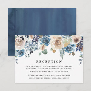 Beleza em Flor Cartão de Recepção de Casamento