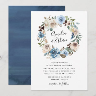 Beleza em Flor Convite de Casamento Floral