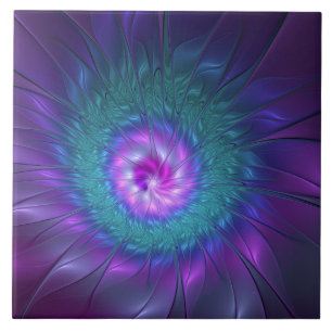 Beleza Floral Abstrata Arte Fractal Colorida Flor