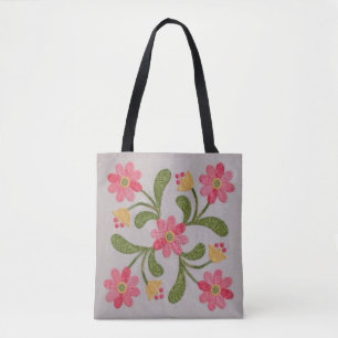 Beleza florescente: Ariah Appliqued Floral Bolsa