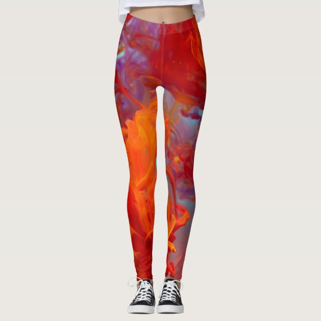 Beleza Legging tingido colorido (Frente)