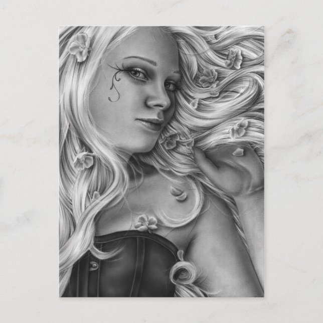 Beleza no cartão postal florescente (Frente)