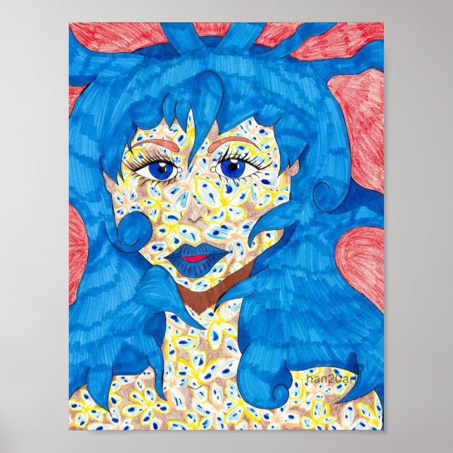 Beleza no Poster azul (Frente)