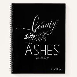 Beleza para Ashes Christian Bíblia Verse Notebook