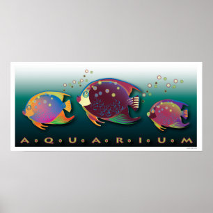 Beleza tropical Aquário Poster