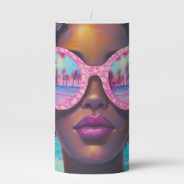 Beleza tropical em tons de rosa