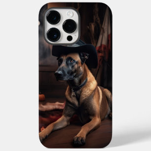 Belga Malinois Pumpkins Halloween Scary