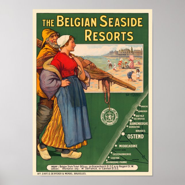 Belga Selands - Poster vintage 1910 (Frente)