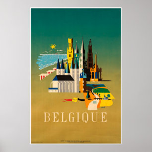 Bélgica, Bélgica, Poster de viagens