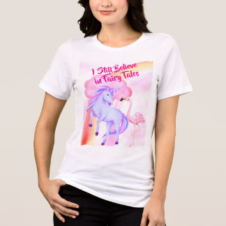 Believe in Fairytales Unicorn Rainbow Flamingo