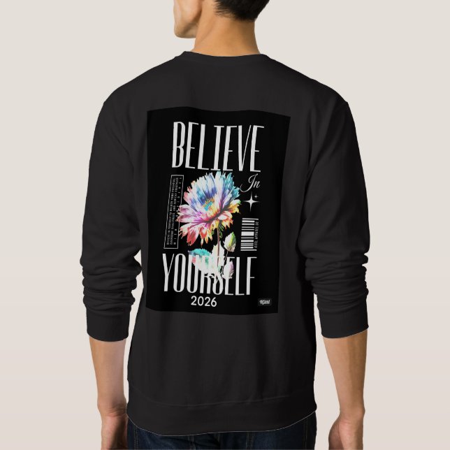 Believe your self Logo on top of the T-shirt logo (Verso)