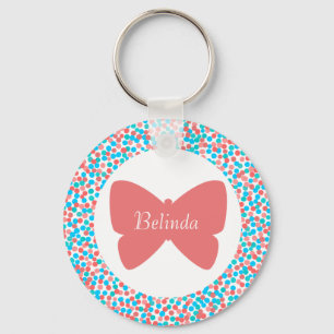 Belinda Butterfly Dots Chaveiro