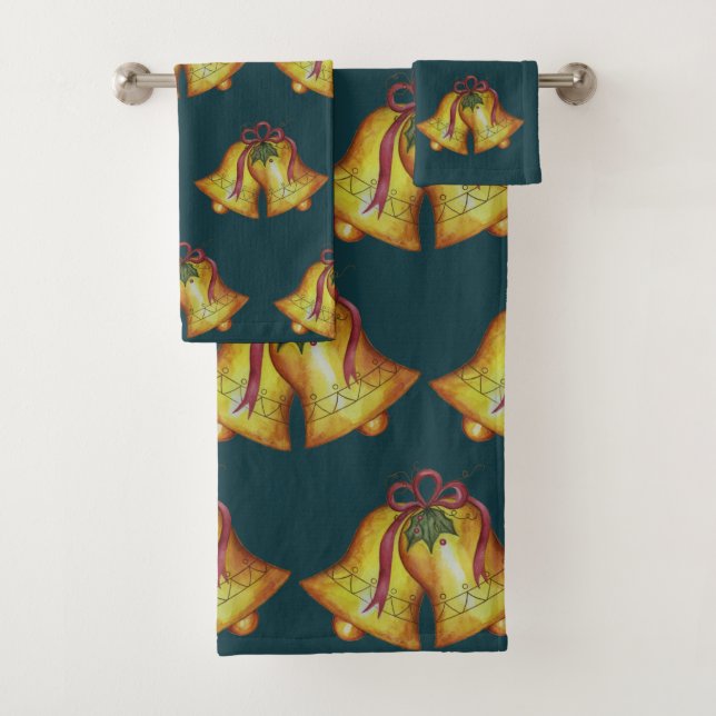 Belisca de Natal Verde Conjunto de Toalhas Banho (Insitu)