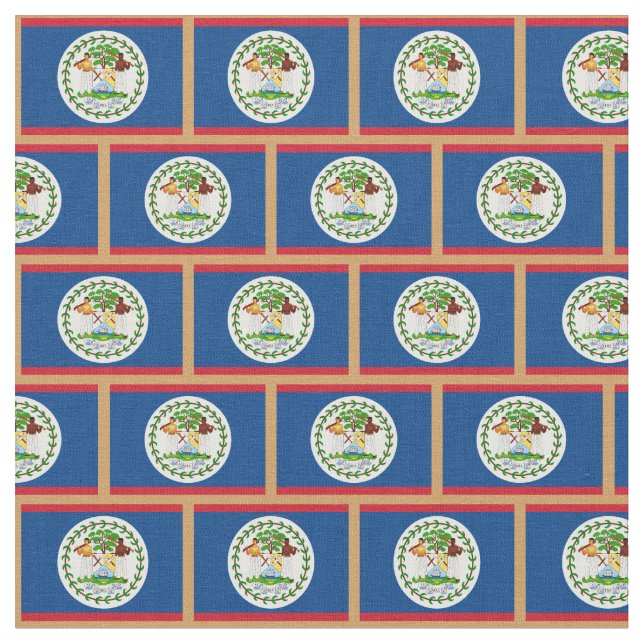 Belize Flag & Belize Tecido de moda / esportes (Detalhe)