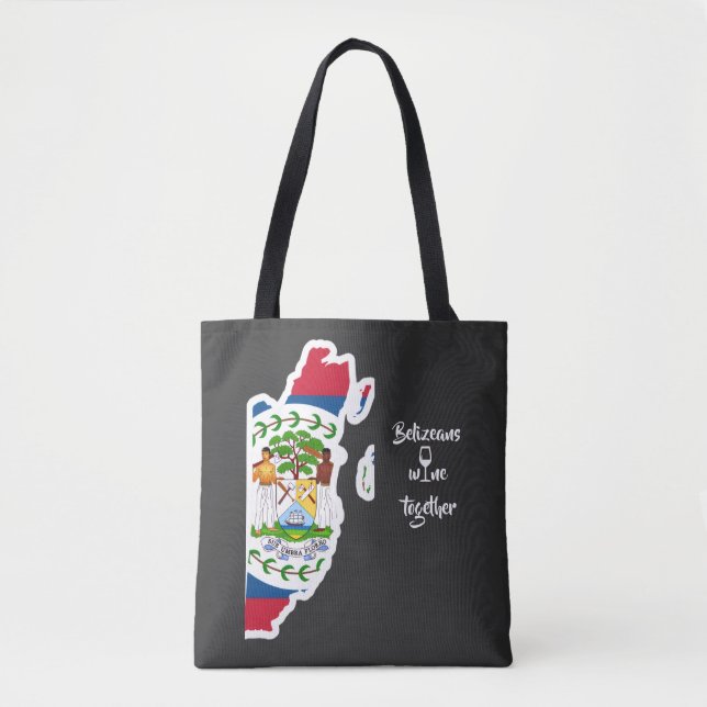 Belizeans Wine Together Tote Bag (Frente)