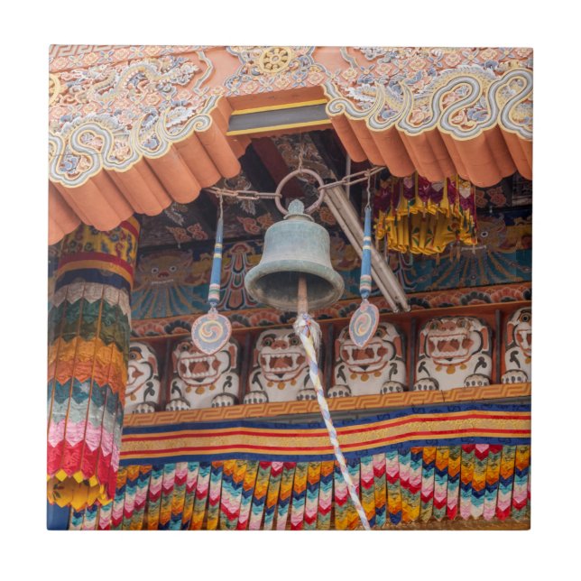Bell em Punakha Dzong - Butão, Himalaya, Ásia (Frente)