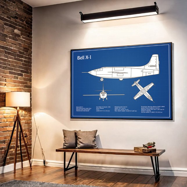 Bell X-1 - ABD (Planos de Impressão Blueprint do A (Criador carregado)